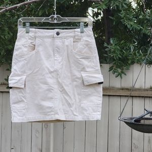 Vero Moda Cream Cargo Mini Skirt (XS)